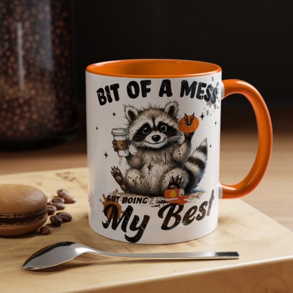 11052850609538407816_2048.jpeg Whimsical Raccoon Coffee Mug, Cute Animal Lover Gift, Funny Quote Coffee Cup, Fun Home Decor, Perfect for Birthdays and Holidays