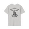Funny Raccoon Tee, Unisex Softstyle T-Shirt, for Animal Lovers, Humorous Gift, Cute Graphic Shirt, Perfect for Casual Wear, Birthday Present