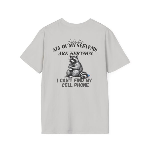 Funny Raccoon Tee, Unisex Softstyle T-Shirt, for Animal Lovers, Humorous Gift, Cute Graphic Shirt, Perfect for Casual Wear, Birthday Present