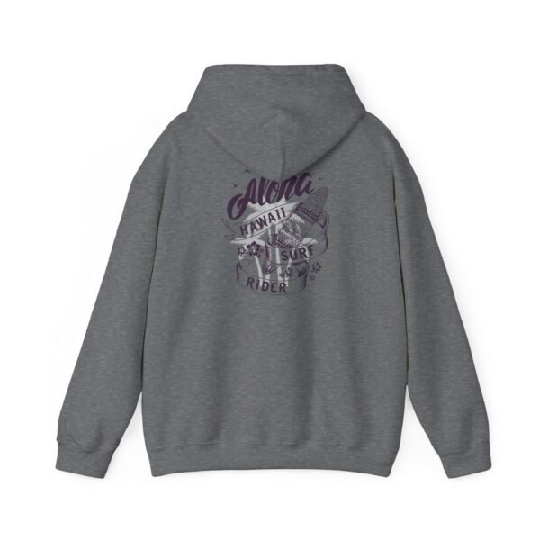 Aloha Hawaii Surf Rider Unisex Hooded Sweatshirt, Cozy Hoodie, Beachwear, Gift for Surfer, Summer Style, Adventure Apparel