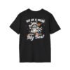 Bit of a Mess Raccoon, T-Shirt for Animal Lovers, Funny T-Shirt, Halloween Apparel, Gift for Friends, Unisex Softstyle Tee