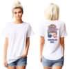 Patriotic American, Girl T-Shirt, Women Tee, Summer Style, Independence Day Shirt, Gift for Her, Casual Wear, Festival Top