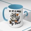Whimsical Raccoon Coffee Mug, Cute Animal Lover Gift, Funny Quote Coffee Cup, Fun Home Decor, Perfect for Birthdays and Holidays