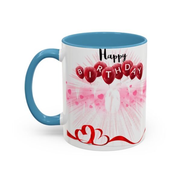 Birthday Celebration Coffee Mug, Fun Pink and Red Design, Gift for Birthdays, Party Decor, Birthday Mug
