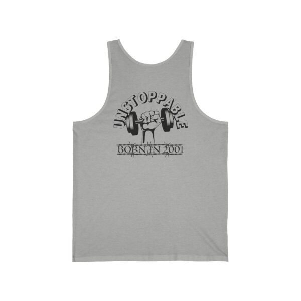 Personalized Men Jersey Tank, Unstoppable Gym Tank, Fitness Shirt for Men, Workout Gift, Bodybuilding Apparel, Casual Exercise Wear