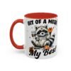 Whimsical Raccoon Coffee Mug, Cute Animal Lover Gift, Funny Quote Coffee Cup, Fun Home Decor, Perfect for Birthdays and Holidays