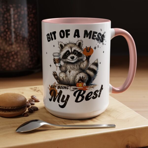 12715102542329880293_2048.jpeg Whimsical Raccoon Coffee Mug, Cute Animal Lover Gift, Funny Quote Coffee Cup, Fun Home Decor, Perfect for Birthdays and Holidays