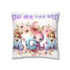 Colorful Mom' Pillowcase, Decorative Cushion Cover, Fun Mom's Room Decor, Cute Gift for Kids, Floral Animal Throw Pillow