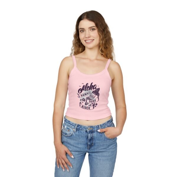 Aloha Surf Rider Women’s Tank Top – Tropical Beachwear, Summer Casual Outfit, Surf-Inspired Vacation Gift for Her