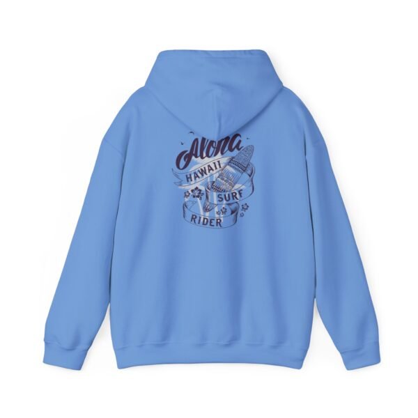 Aloha Hawaii Surf Rider Unisex Hooded Sweatshirt, Cozy Hoodie, Beachwear, Gift for Surfer, Summer Style, Adventure Apparel