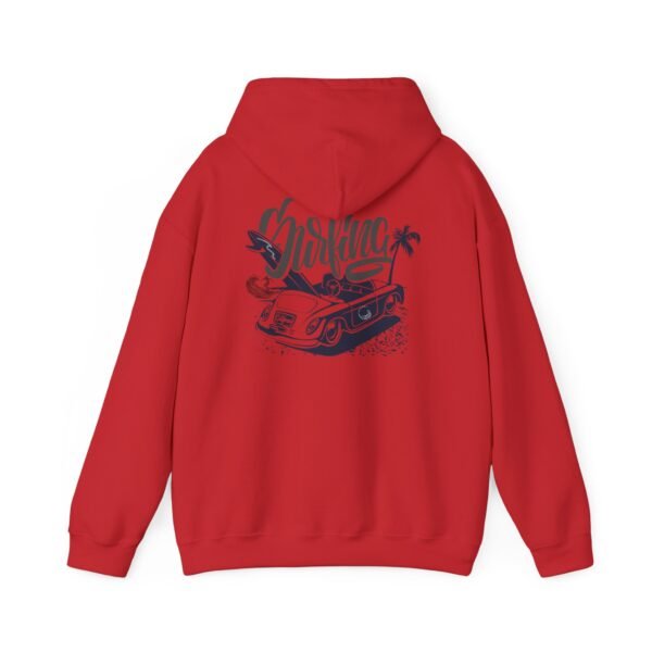 Surfing Graphic Hoodie, Unisex Heavy Blend Sweatshirt, Summer Beachwear, Gift for Surfers, Casual Streetwear, Perfect for Vacations