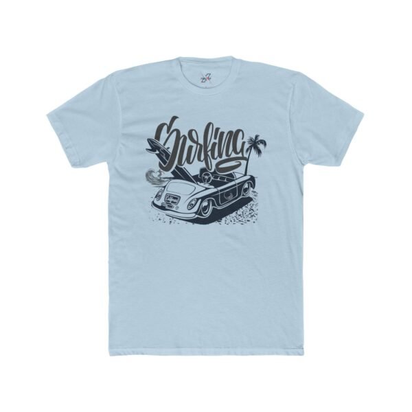 Surfing Unisex Cotton Crew Tee, Beachwear, Vacation Shirt, Summer Fashion, Gift for Surfers
