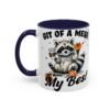 Whimsical Raccoon Coffee Mug, Cute Animal Lover Gift, Funny Quote Coffee Cup, Fun Home Decor, Perfect for Birthdays and Holidays