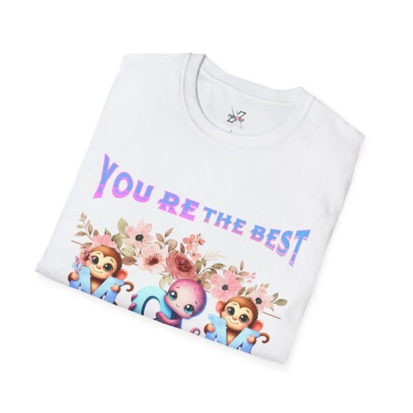 You’re the Best, Women Softstyle T-Shirt, Cute Animal Gift Tee, Birthday, Mother’s Day, Fun Casual Top, Funny Graphic Shirt
