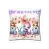 Colorful Mom' Pillowcase, Decorative Cushion Cover, Fun Mom's Room Decor, Cute Gift for Kids, Floral Animal Throw Pillow