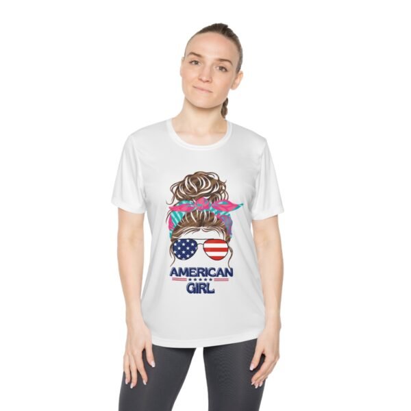 Patriotic Ladies Tee, Perfect for July 4th, Summer BBQs, Casual Wear, Gifts for American Girl, USA Pride Shirt,  For Active Women