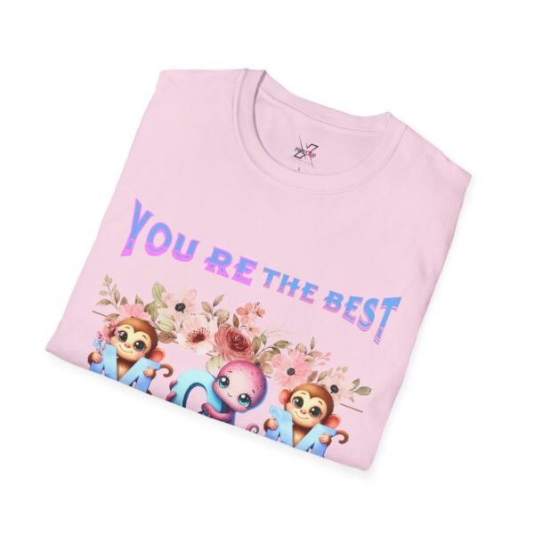 You’re the Best, Women Softstyle T-Shirt, Cute Animal Gift Tee, Birthday, Mother’s Day, Fun Casual Top, Funny Graphic Shirt
