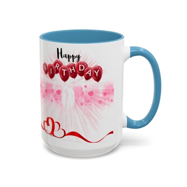 Birthday Celebration Coffee Mug, Fun Pink and Red Design, Gift for Birthdays, Party Decor, Birthday Mug