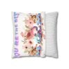 Colorful Mom' Pillowcase, Decorative Cushion Cover, Fun Mom's Room Decor, Cute Gift for Kids, Floral Animal Throw Pillow