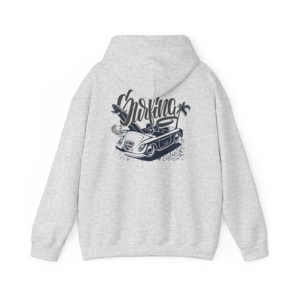 Surfing Graphic Hoodie, Unisex Heavy Blend Sweatshirt, Summer Beachwear, Gift for Surfers, Casual Streetwear, Perfect for Vacations