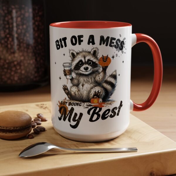 15564283707562589998_2048.jpeg Whimsical Raccoon Coffee Mug, Cute Animal Lover Gift, Funny Quote Coffee Cup, Fun Home Decor, Perfect for Birthdays and Holidays