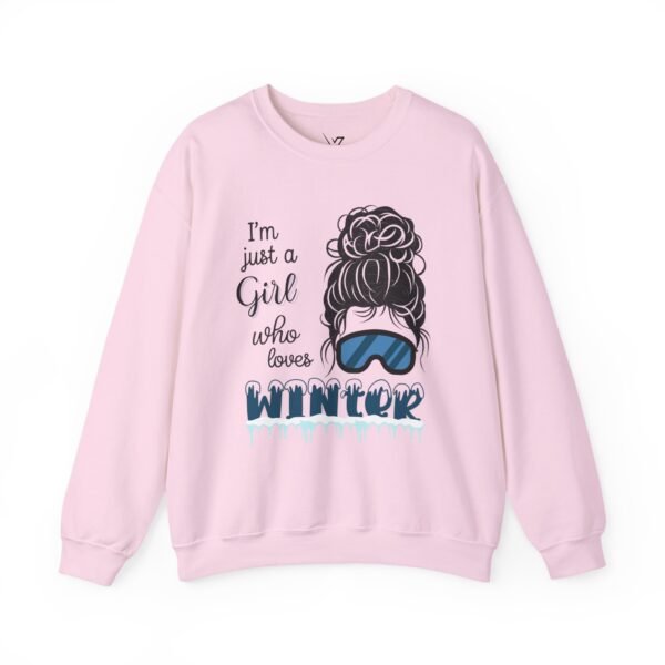 Winter Love Women Sweatshirt, Cozy Crewneck, Winter Apparel, Gift for Her, Ski Lover Sweatshirt