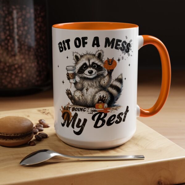 15774770024719292521_2048.jpeg Whimsical Raccoon Coffee Mug, Cute Animal Lover Gift, Funny Quote Coffee Cup, Fun Home Decor, Perfect for Birthdays and Holidays
