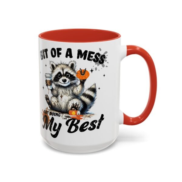 15871475594194792616_2048.jpeg Whimsical Raccoon Coffee Mug, Cute Animal Lover Gift, Funny Quote Coffee Cup, Fun Home Decor, Perfect for Birthdays and Holidays