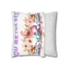 Colorful Mom' Pillowcase, Decorative Cushion Cover, Fun Mom's Room Decor, Cute Gift for Kids, Floral Animal Throw Pillow