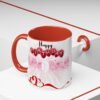 Birthday Celebration Coffee Mug, Fun Pink and Red Design, Gift for Birthdays, Party Decor, Birthday Mug