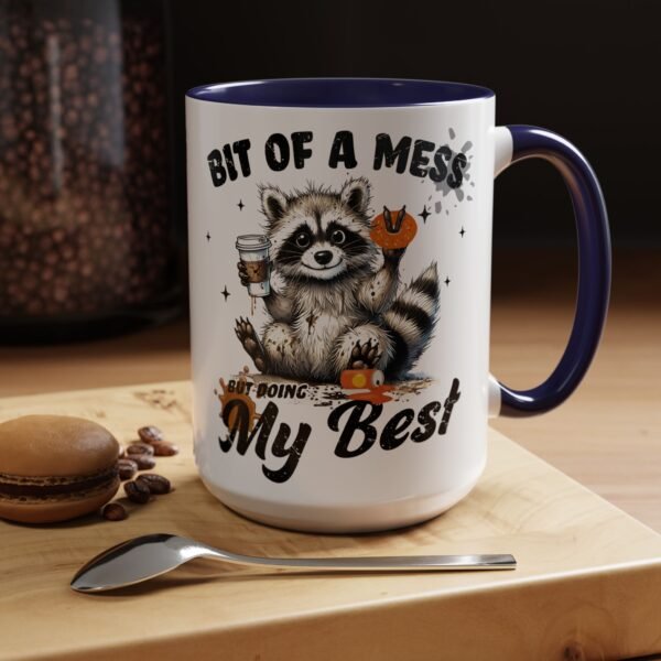 16506518123687119060_2048.jpeg Whimsical Raccoon Coffee Mug, Cute Animal Lover Gift, Funny Quote Coffee Cup, Fun Home Decor, Perfect for Birthdays and Holidays