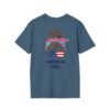 Patriotic American, Girl T-Shirt, Women Tee, Summer Style, Independence Day Shirt, Gift for Her, Casual Wear, Festival Top