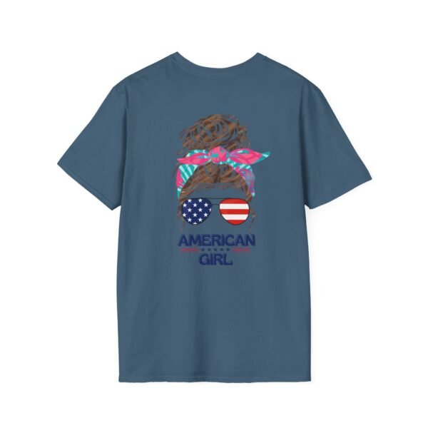 Patriotic American, Girl T-Shirt, Women Tee, Summer Style, Independence Day Shirt, Gift for Her, Casual Wear, Festival Top