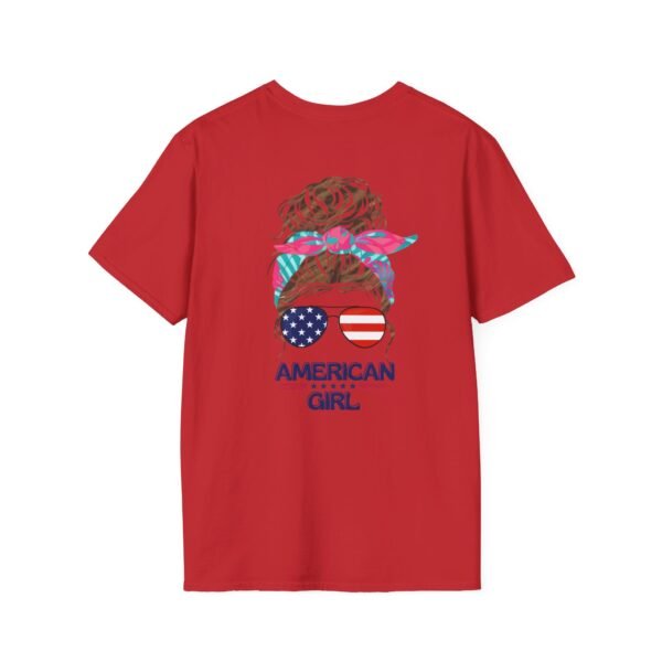 Patriotic American, Girl T-Shirt, Women Tee, Summer Style, Independence Day Shirt, Gift for Her, Casual Wear, Festival Top