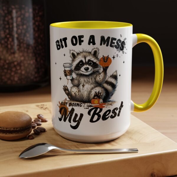 16849362425816281681_2048.jpeg Whimsical Raccoon Coffee Mug, Cute Animal Lover Gift, Funny Quote Coffee Cup, Fun Home Decor, Perfect for Birthdays and Holidays