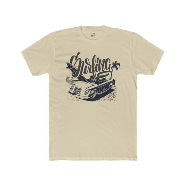 Surfing Unisex Cotton Crew Tee, Beachwear, Vacation Shirt, Summer Fashion, Gift for Surfers
