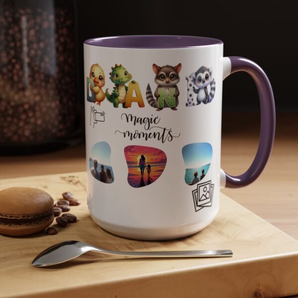Personalized Moments Coffee Mug, Cute Animal Coffee Cup, Gift for Animal Lovers,  Drinkware, Fun Home Office Decor