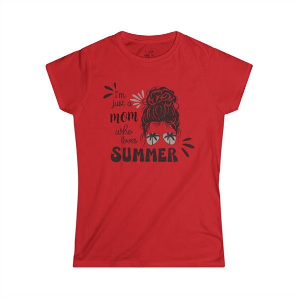 Summer Vibes Mom Tee, Women’s Softstyle Shirt, Summer T-Shirt, Gift for Moms, Summer Outfit, Cute Graphic Tee