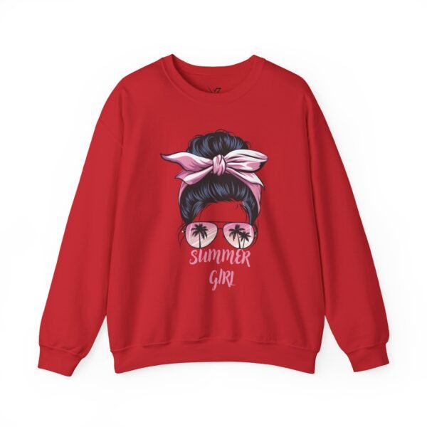 Summer Girl Crewneck Sweatshirt, Trendy Unisex Fashion, Relaxed Style, Perfect Gift for Her, Casual Wear, Beach Vibes