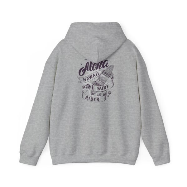 Aloha Hawaii Surf Rider Unisex Hooded Sweatshirt, Cozy Hoodie, Beachwear, Gift for Surfer, Summer Style, Adventure Apparel