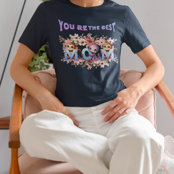You’re the Best, Women Softstyle T-Shirt, Cute Animal Gift Tee, Birthday, Mother’s Day, Fun Casual Top, Funny Graphic Shirt