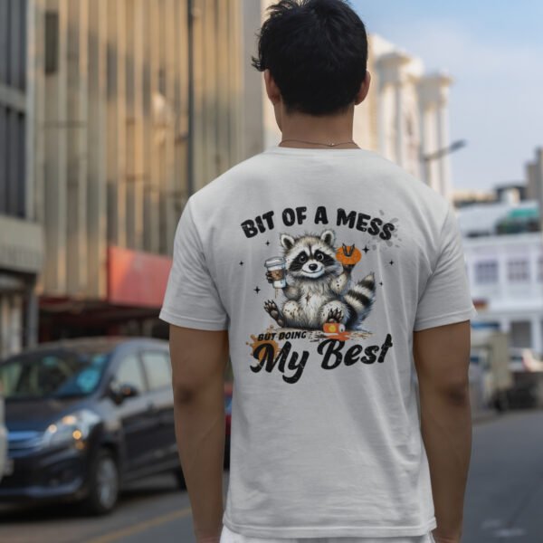 Whimsical Raccoon Graphic Tee - Funny Animal Lover T-Shirt, Gift for Friends, Casual Wear, Birthday Gift, Unisex Softstyle