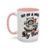 Whimsical Raccoon Coffee Mug, Cute Animal Lover Gift, Funny Quote Coffee Cup, Fun Home Decor, Perfect for Birthdays and Holidays