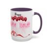 Birthday Celebration Coffee Mug, Fun Pink and Red Design, Gift for Birthdays, Party Decor, Birthday Mug
