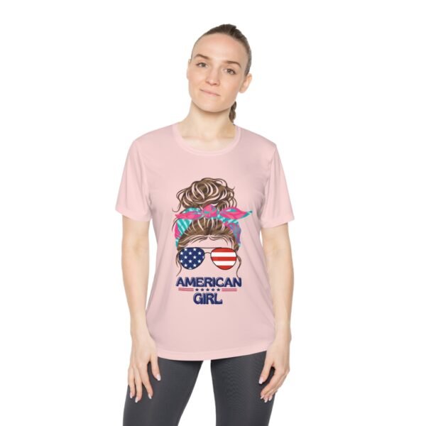 Patriotic Ladies Tee, Perfect for July 4th, Summer BBQs, Casual Wear, Gifts for American Girl, USA Pride Shirt,  For Active Women
