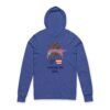 American Girl Women Hooded Long Sleeve Tee, Stylish Pullover for Summer Days, Perfect for Independence Day, Casual Wear, Trendy Gift