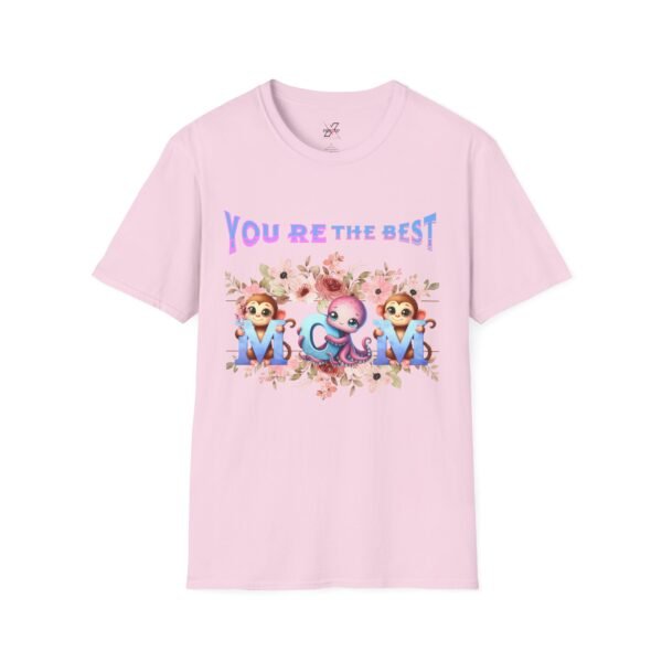 You’re the Best, Women Softstyle T-Shirt, Cute Animal Gift Tee, Birthday, Mother’s Day, Fun Casual Top, Funny Graphic Shirt