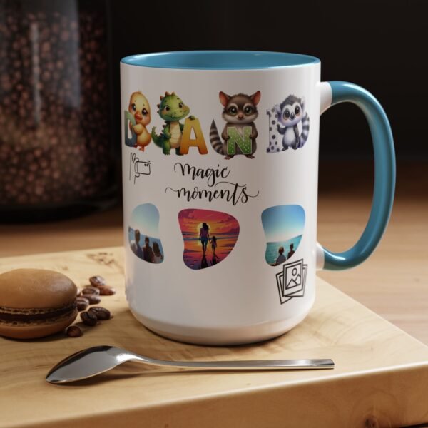 Personalized Moments Coffee Mug, Cute Animal Coffee Cup, Gift for Animal Lovers,  Drinkware, Fun Home Office Decor