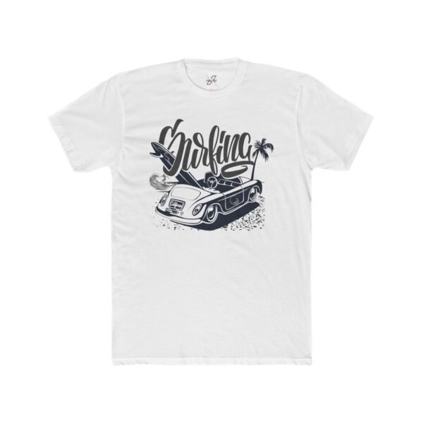 Surfing Unisex Cotton Crew Tee, Beachwear, Vacation Shirt, Summer Fashion, Gift for Surfers