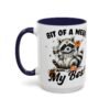 Whimsical Raccoon Coffee Mug, Cute Animal Lover Gift, Funny Quote Coffee Cup, Fun Home Decor, Perfect for Birthdays and Holidays